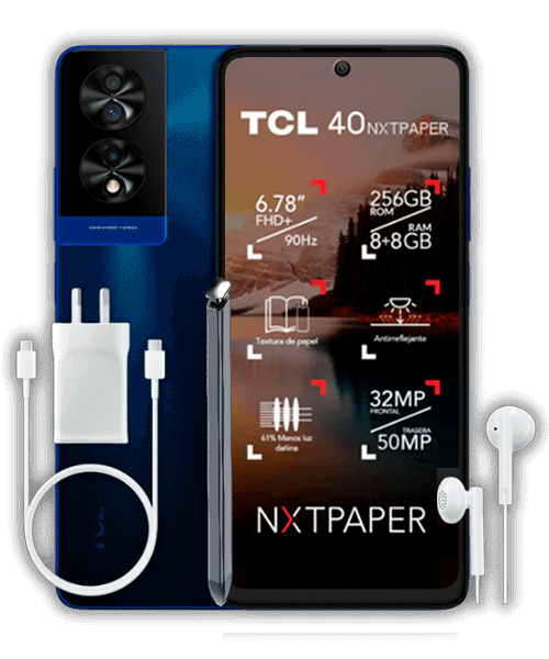 TCL 40 NXTPAPER 256GB Flip case & Pen