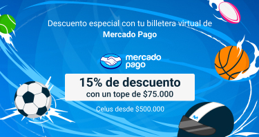 Con Mercado Pago en celus desde $500.000 tenés un 15% de descuento con un tope de $75.000.