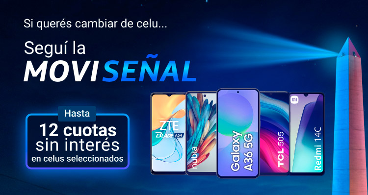 Aprovechá las ofertas y cambia de celu en hasta 12 cuotas sin interés en equipos seleccionados