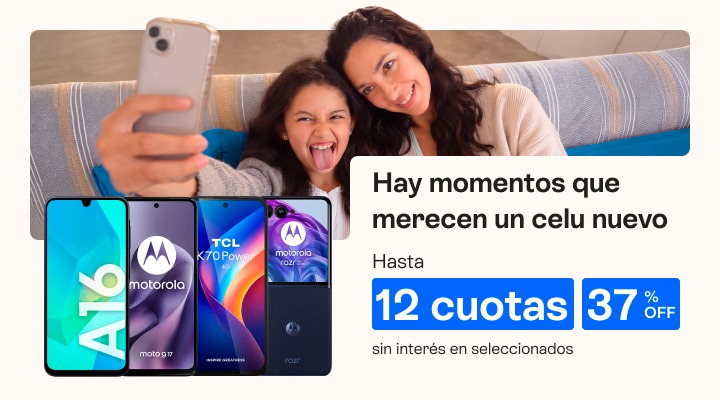 Hay momentos que merecen un celu nuevo. Hasta 37 porciento de descuento y hasta 12 cuotas sin inter&eacute;s