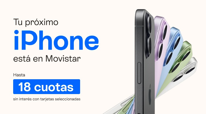 Tu pr&oacute;ximo Iphone est&aacute; en Movistar. Llevalo en hasta 18 cuotas con tarjetas seleccionadas
