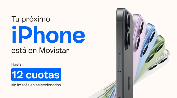 Tu pr&oacute;ximo Iphone est&aacute; en Movistar. Llevalo en hasta 12 cuotas en tu factura
